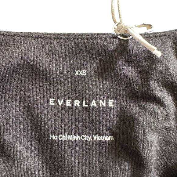 NWT Everlane Womens The Riviera Midi Dress Fit and Flare Black XXS Minimalist - Picture 11 of 14